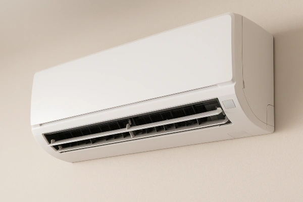 a mini split AC unit mounted on the wall from Houston Air Conditioning Repair in Houston, TX - AC Repair Technician