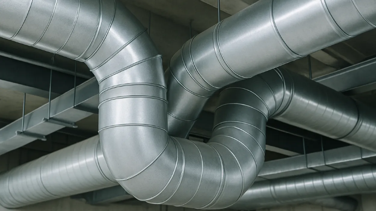 Metal air ducts from Houston Air Conditioning Repair in Houston, TX - Residential Air Conditioning Services