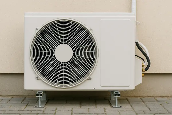 a white AC unit outside a building from Houston Air Conditioning Repair in Sugar Land, TX - Sugar Land TX